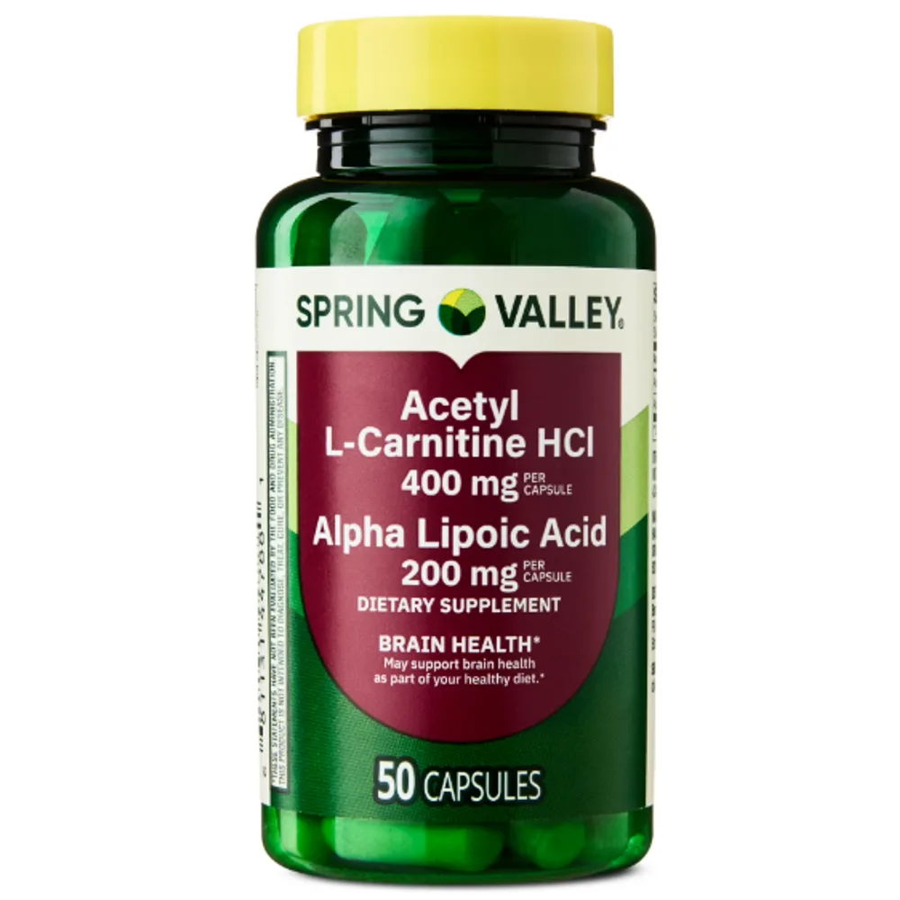Spring Valley Acetyl L-Carnitine HCI 400 mg + Alpha Lipoic Acid 200 mg