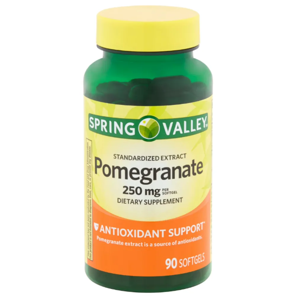 Spring Valley Standardized Extract Pomegranate Softgels, 250 mg