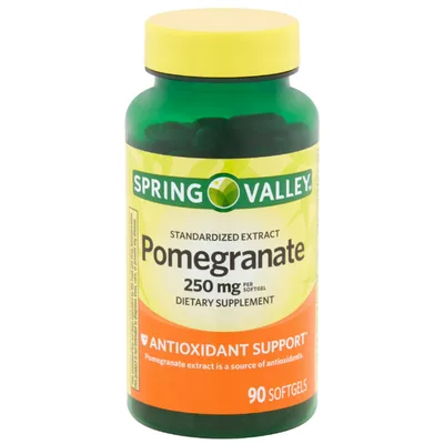 Spring Valley Standardized Extract Pomegranate Softgels, 250 mg
