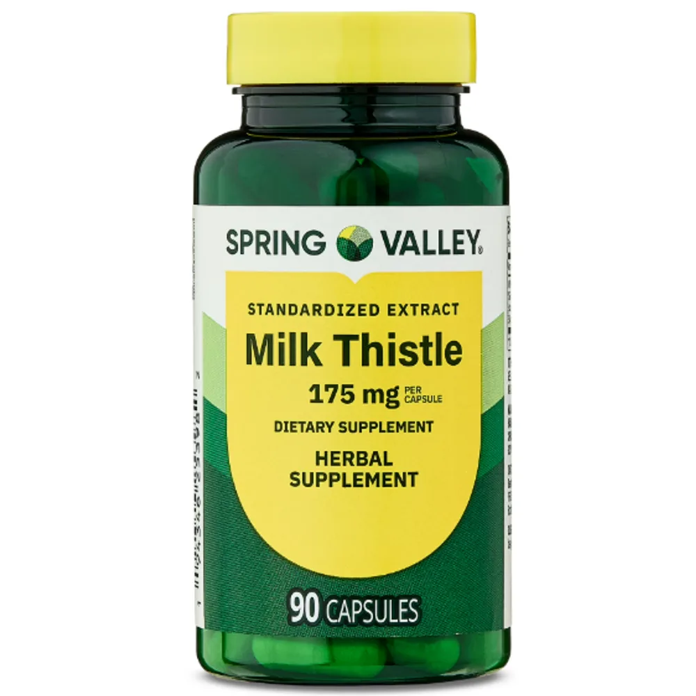 Spring Valley Standardized Extract Milk Thistle Dietary Supplement Capsules, 175 mg