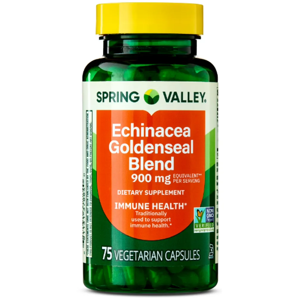 Spring Valley Echinacea Goldenseal Blend Capsules 900mg