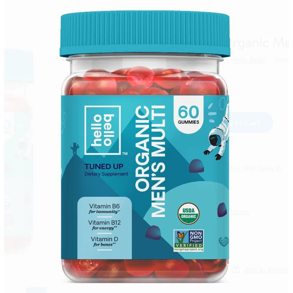 Hello Bello Organic Men’s Multi Vitamin Gummy