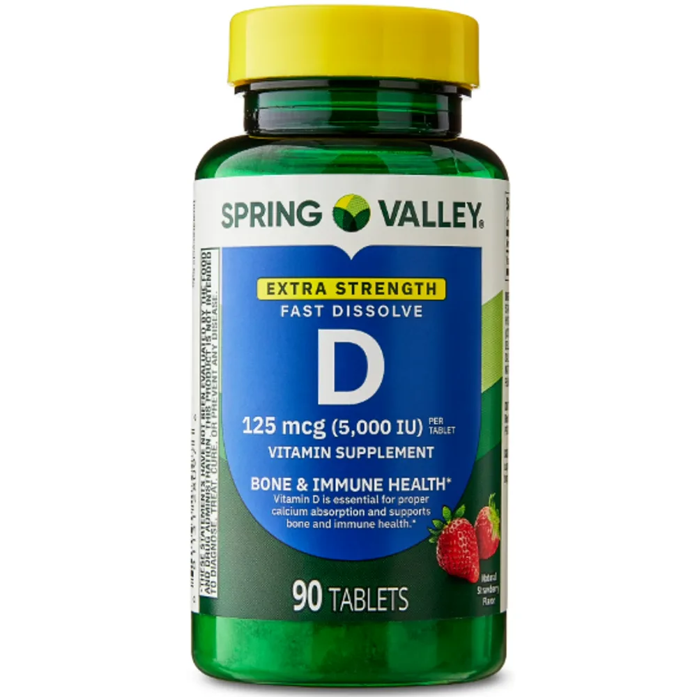 Spring Valley Extra Strength Vitamin D3, 125 mcg (5,000 IU)