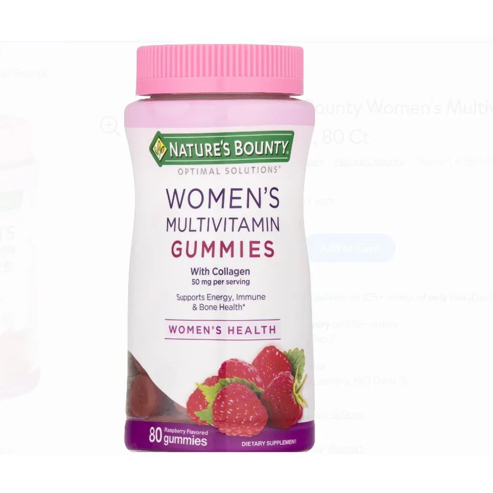 Nature's Bounty Women's Multivitamin Gummies Raspberry