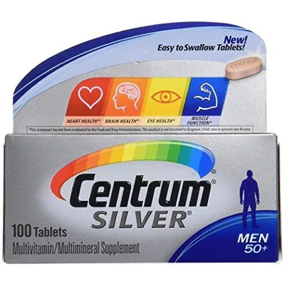 Centrum Silver Men 50+ Multivitamin / Multimineral Supplement Tablets