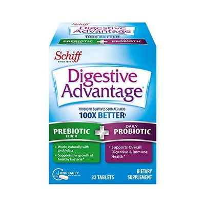 Schiff Digestive Advantage Prebiotic Fiber Plus Probiotic