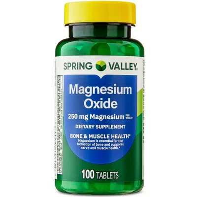 Spring Valley Magnesium Bone & Muscle Health Dietary Supplement Tablets, 250 mg