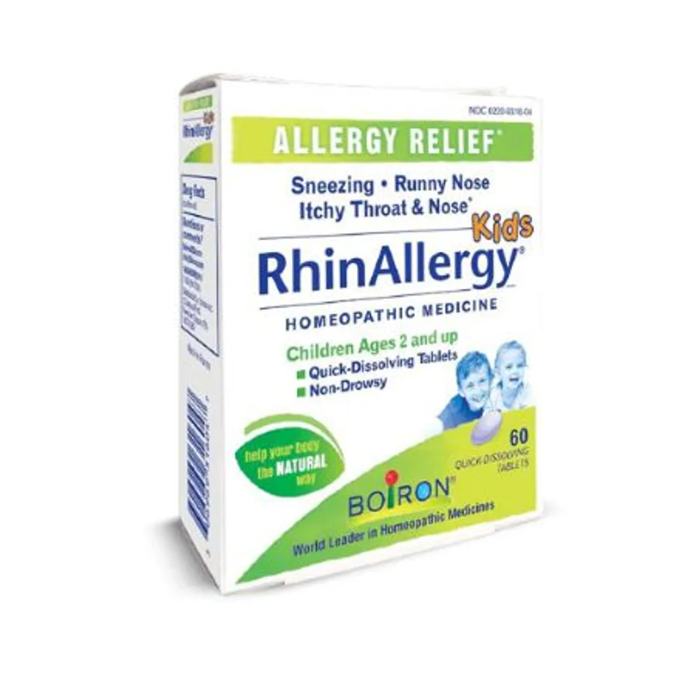 Boiron RhinAllergy Kids 60 Quick Dissolving Tablets