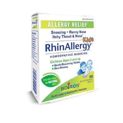 Boiron RhinAllergy Kids 60 Quick Dissolving Tablets