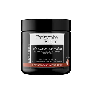 Christophe Robin Shade Variation Care Nutritive Mask with Temporary Coloring Warm Chestnut