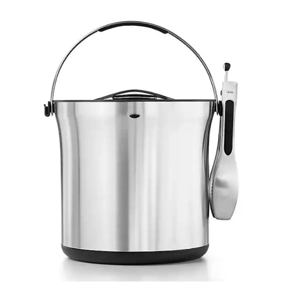 OXO SteeL Ice Bucket and Tong Set