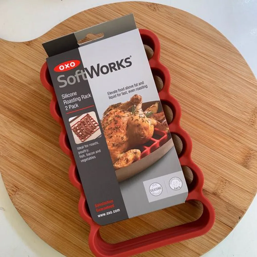 OXO Good Grips Silicone Roasting Racks in Red