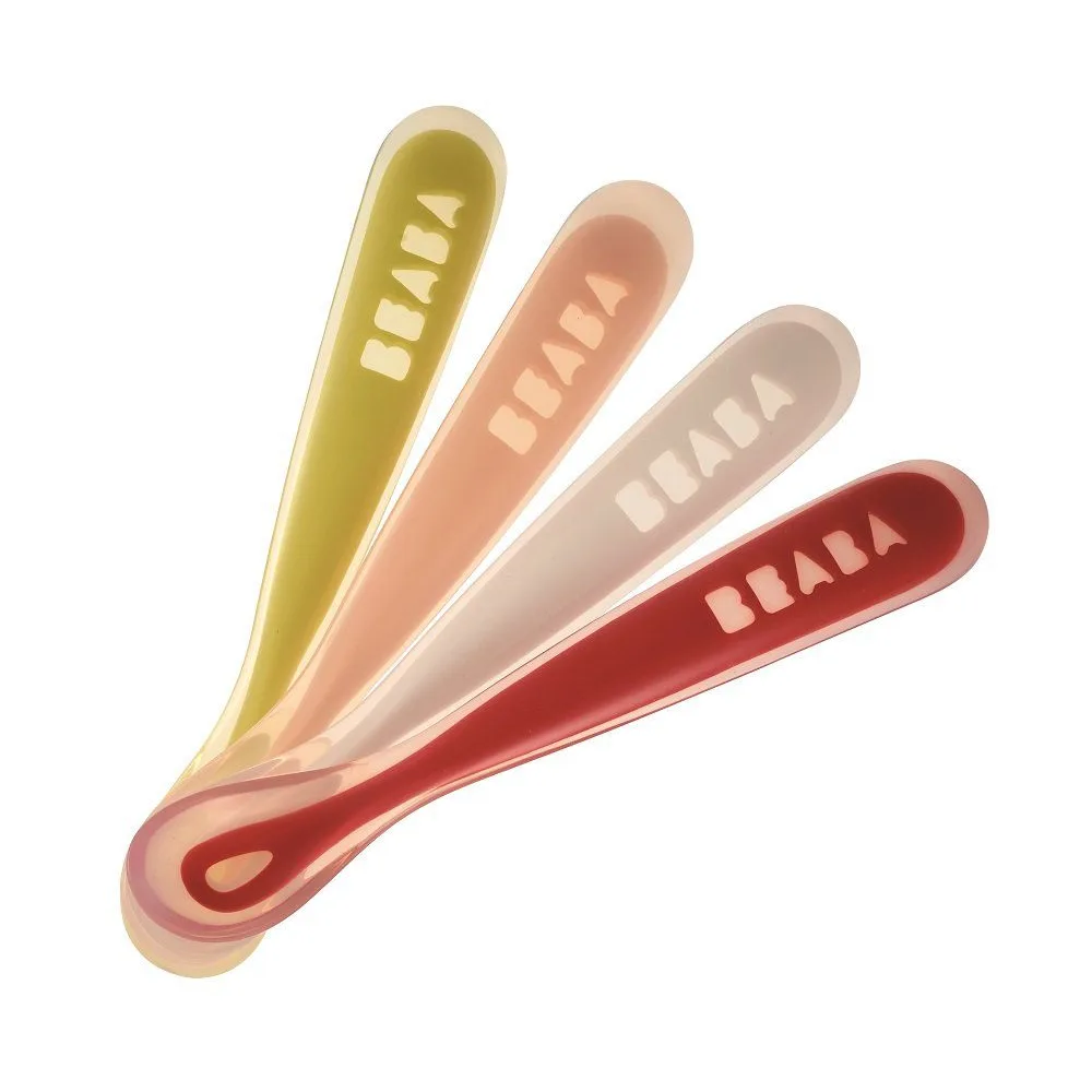 Beaba First Stage Baby Feeding Spoon Set (4 Pack)