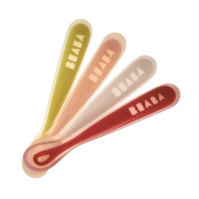 Beaba First Stage Baby Feeding Spoon Set (4 Pack)
