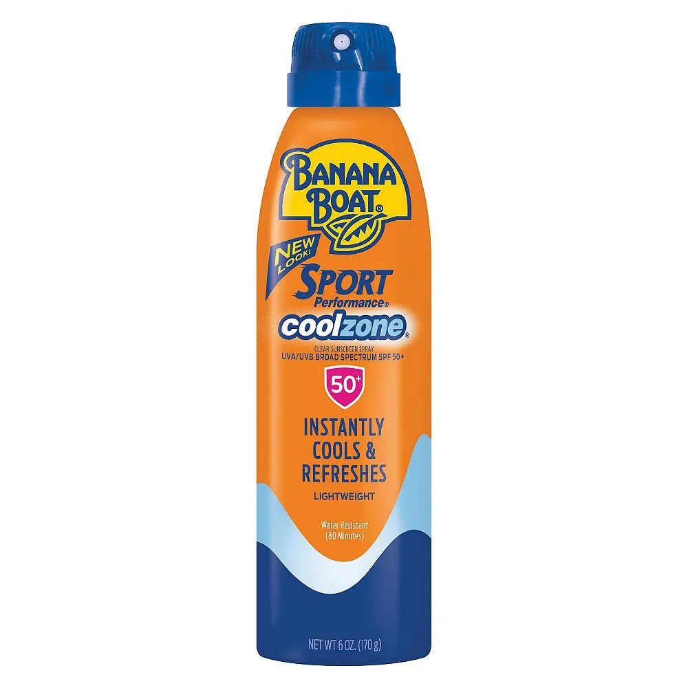Banana Boat Sport CoolZone Clear Sunscreen Spray SPF 50+