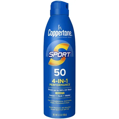 Coppertone Sport Sunscreen Continuous Spray SPF 50