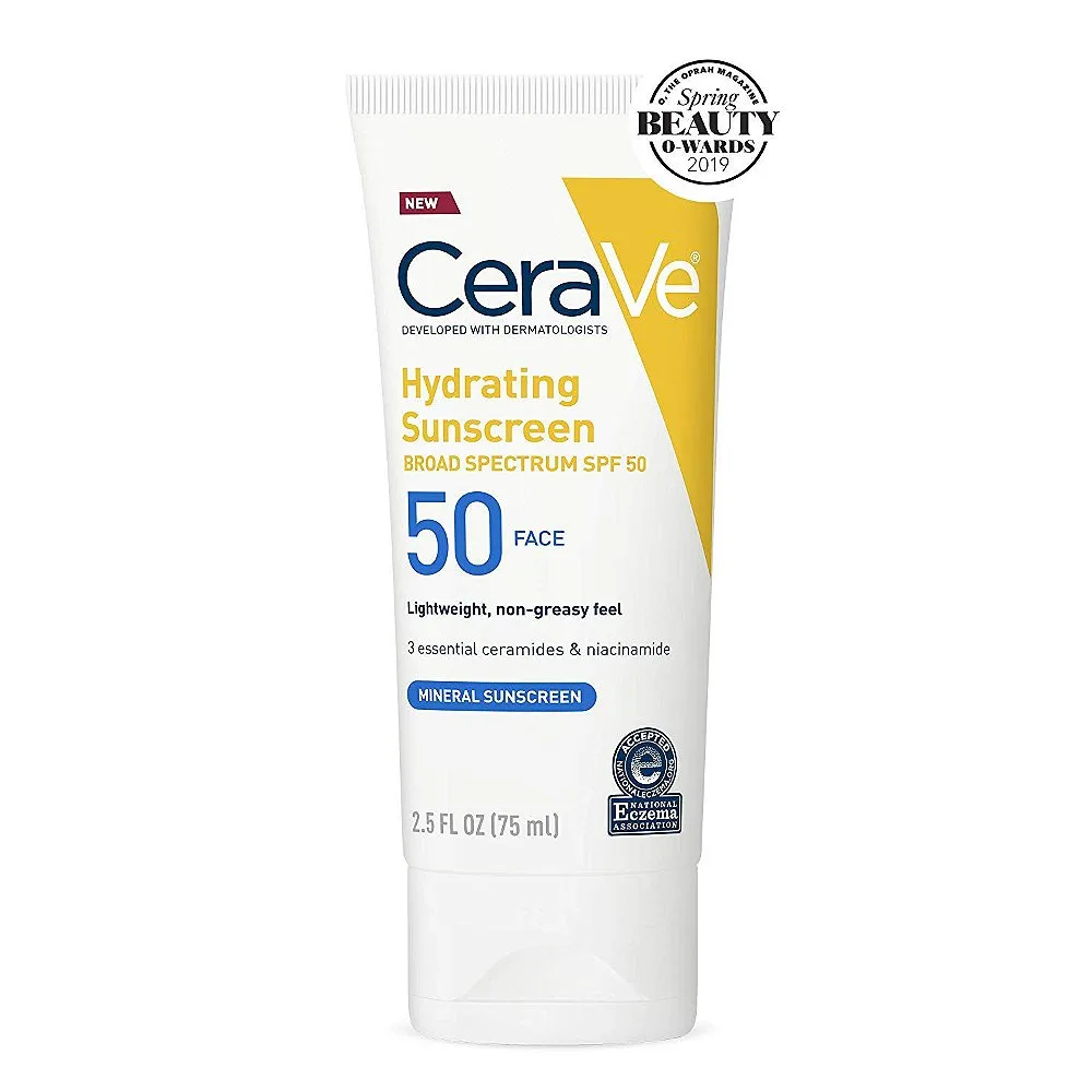 CeraVe 100% Mineral Sunscreen Face - SPF 50