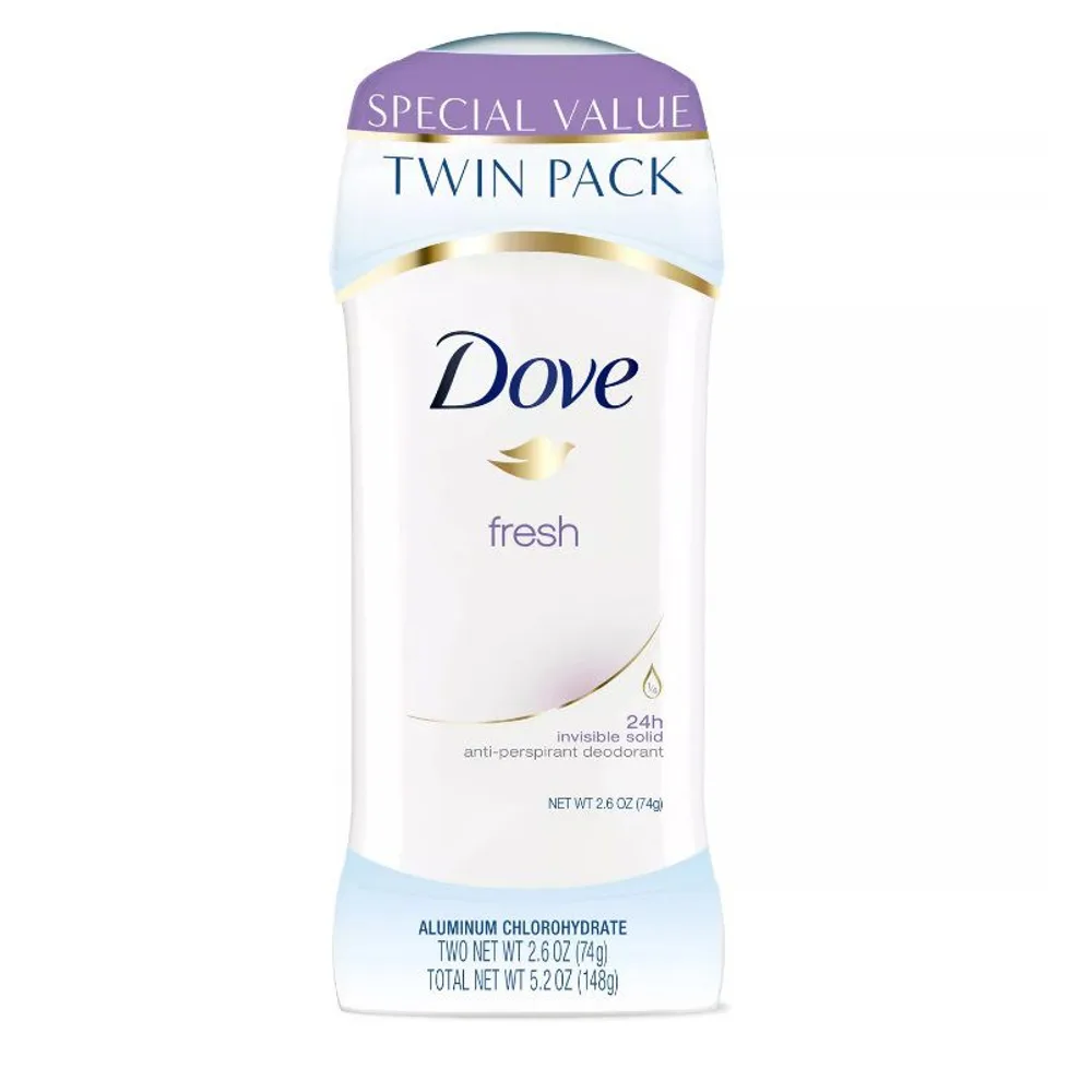 Dove Fresh Antiperspirant Deodorant Twin Pack