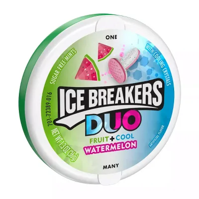 Ice Breakers Duo Watermelon Sugar Free Mint Candies