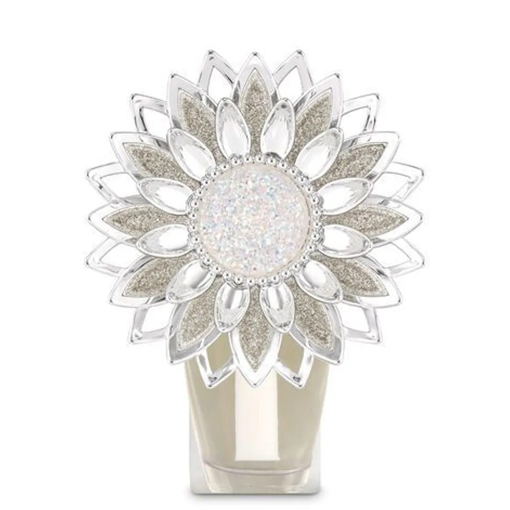 Sparkly Silver Flower Nightlight Wallflowers Fragrance Plug