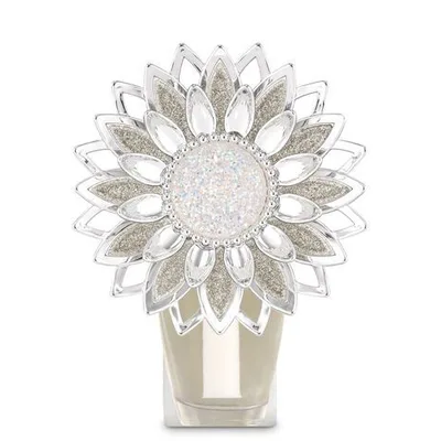 Sparkly Silver Flower Nightlight Wallflowers Fragrance Plug