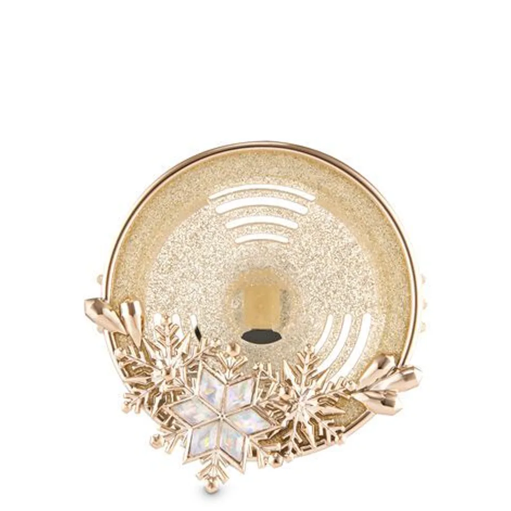 Gold Snowflake Vent Clip   Scentportable Holder