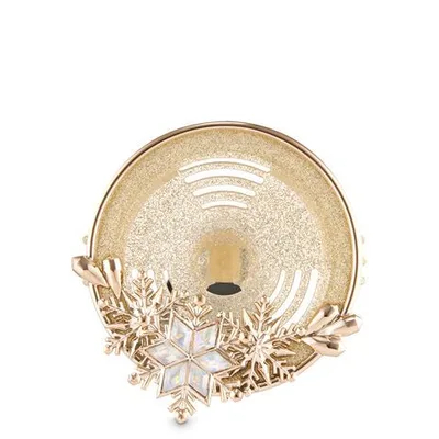 Gold Snowflake Vent Clip   Scentportable Holder