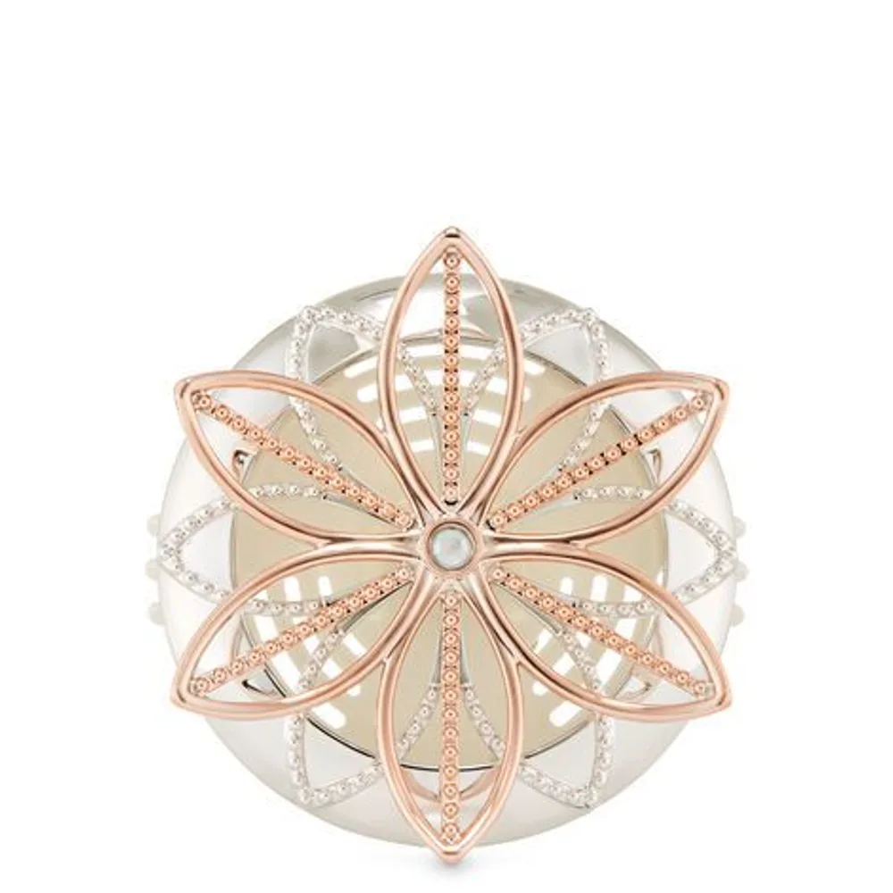 Metallic Flower Vent Clip   Scentportable Holder