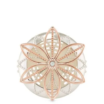 Metallic Flower Vent Clip   Scentportable Holder