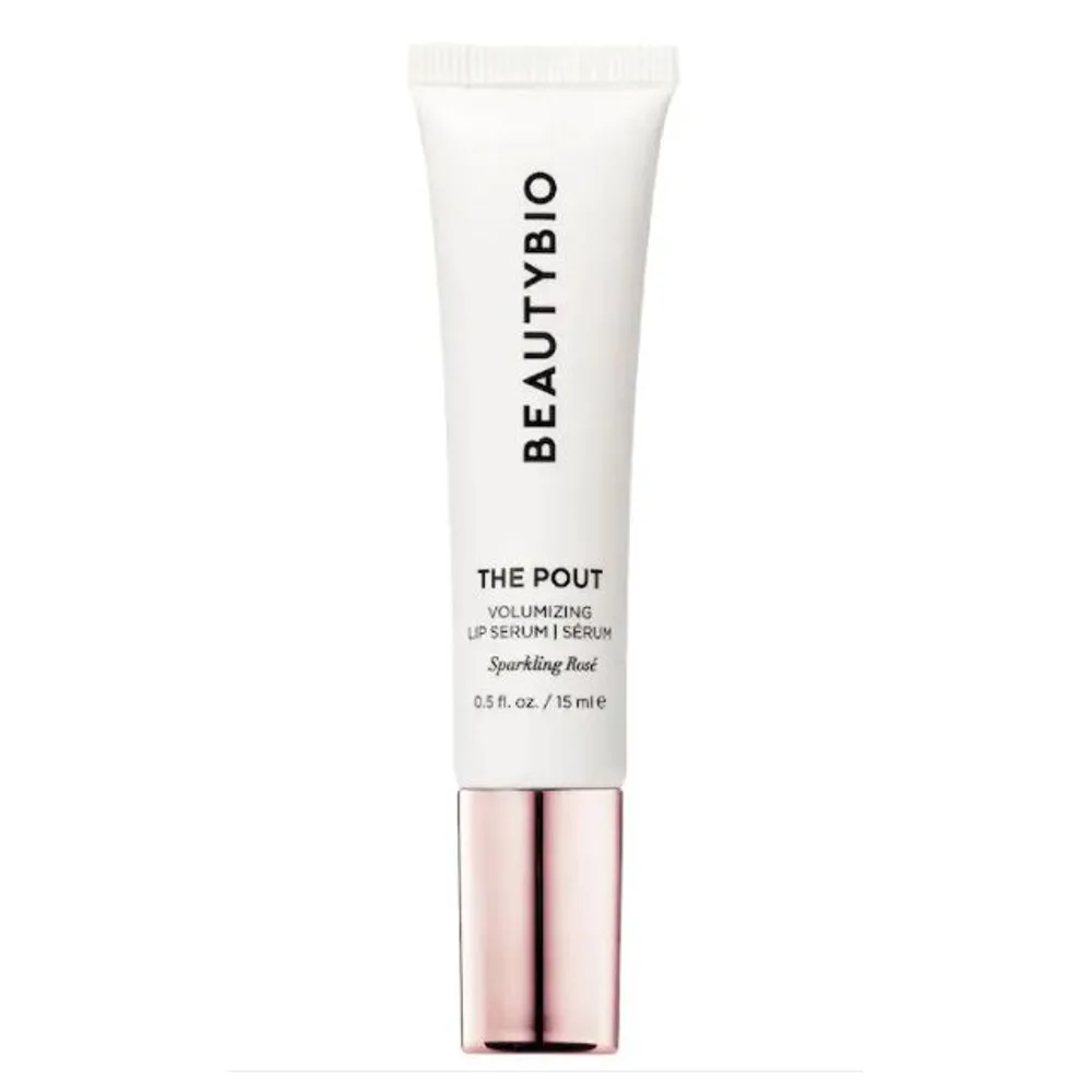 Beautybio The Pout Sparkling Rosé Hyaluronic Acid Collagen Plumping Lip Serum