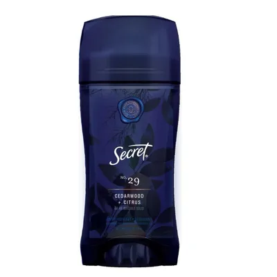 Secret Antiperspirant Deodorant for Women with Pure Essential Oils - Cedarwood & Citrus