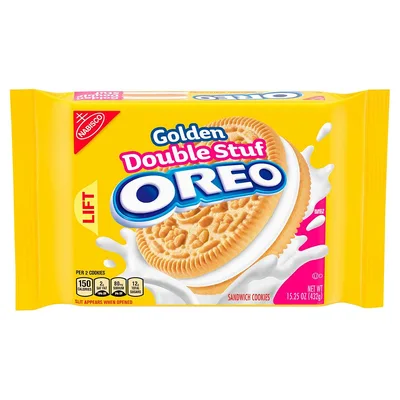 Nabisco Oreo Double Stuf Golden Sandwich Cookies
