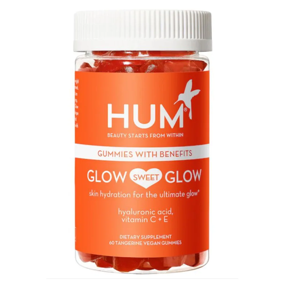 HUM Nutrition Glow Sweet Glow™ - Skin Hydration Vegan Gummies with Hyaluronic Acid & Vitamin C + E