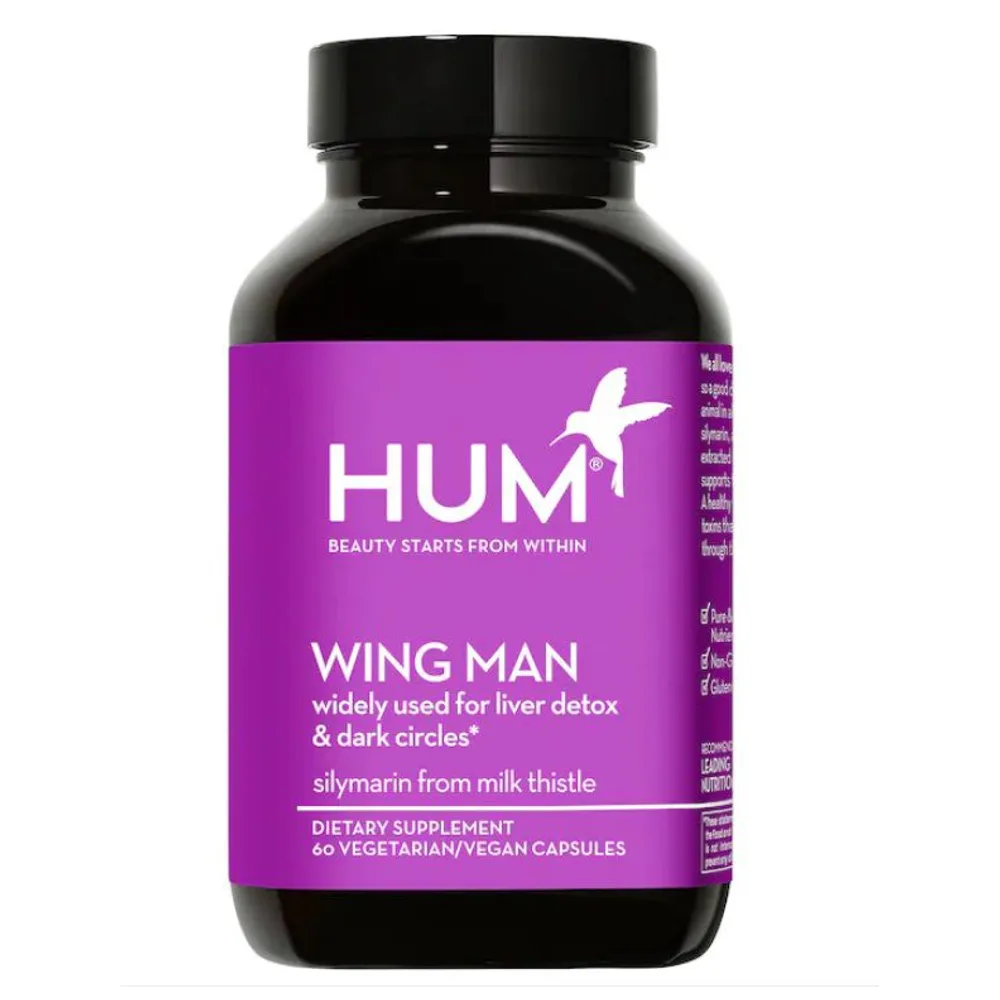 HUM Nutrition Wing Man Liver Detox and Dark Circle Supplement