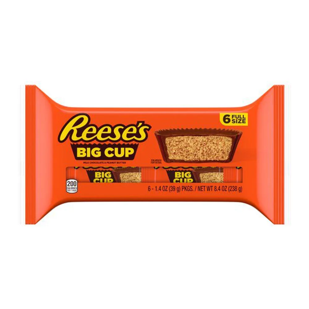 Reese's Big Cup Milk Chocolate Peanut Butter Cups Candy Gluten Free