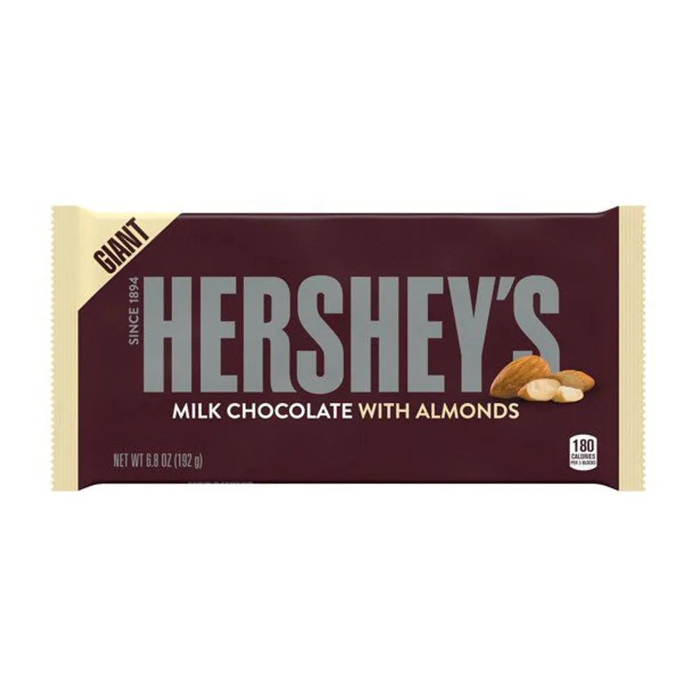 Hershey's Giant Milk Chocolate with Almonds Candy