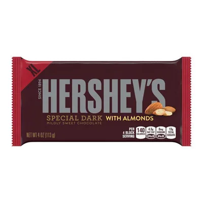 Hershey's  Special Dark Mildly Sweet Chocolate with Almonds Extra Large Candy