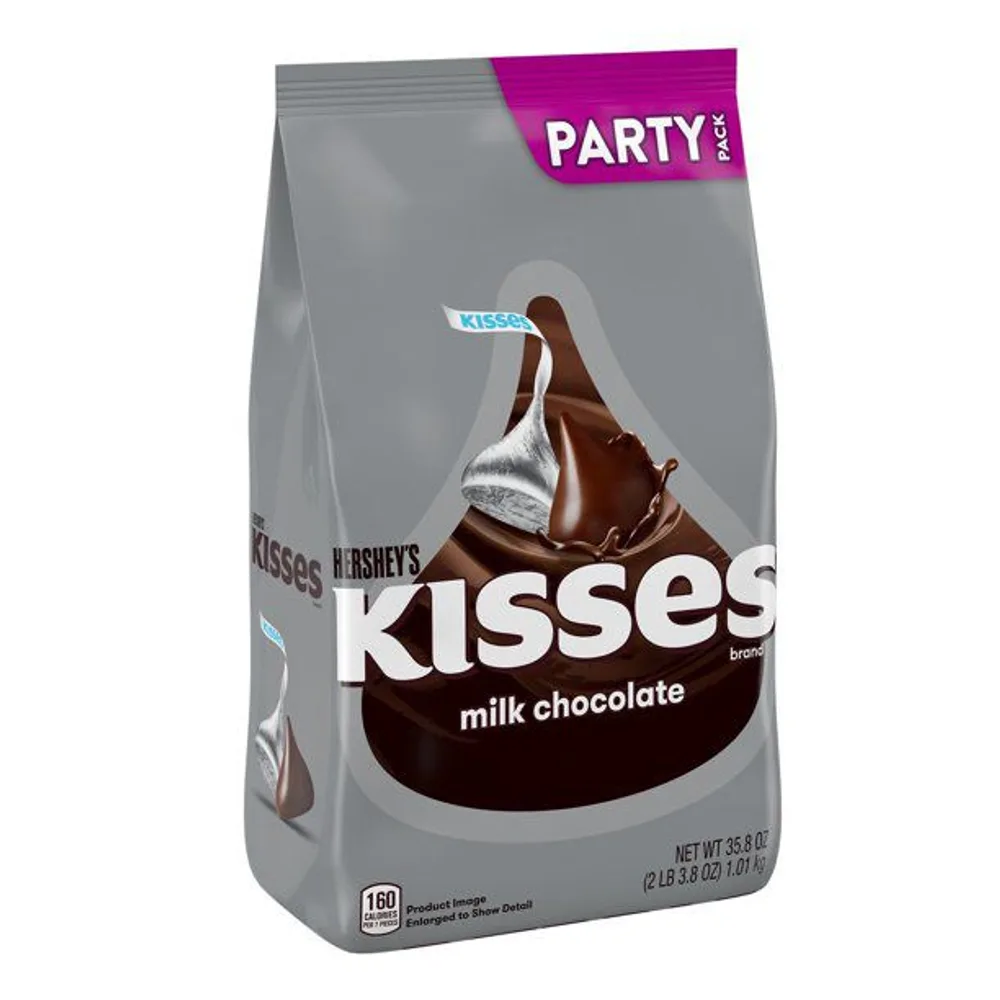 Hershey's Kisses Milk Chocolate Candy Holiday Party Size