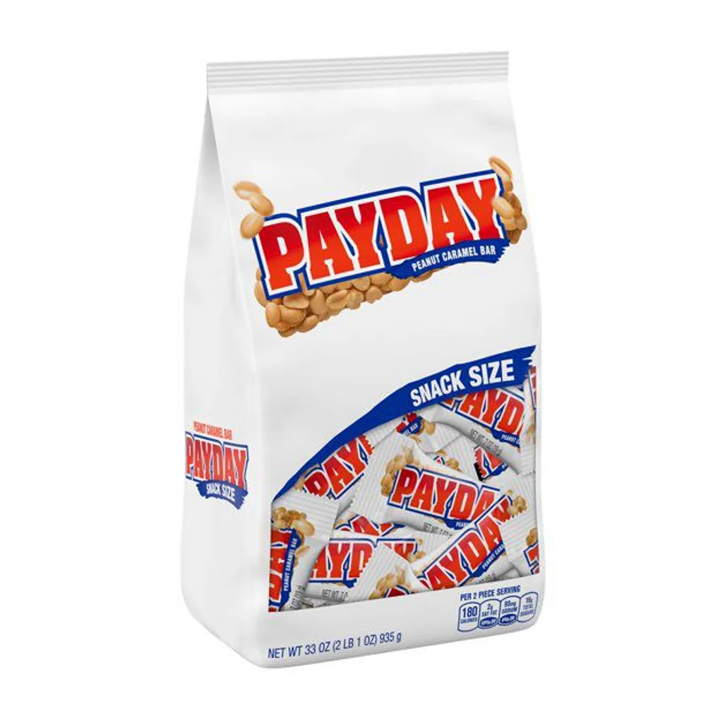 PAYDAY Peanut and Caramel Snack Size Candy Bars