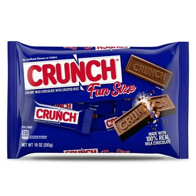 Crunch 100% Milk Chocolate Fun Size Candy Bars