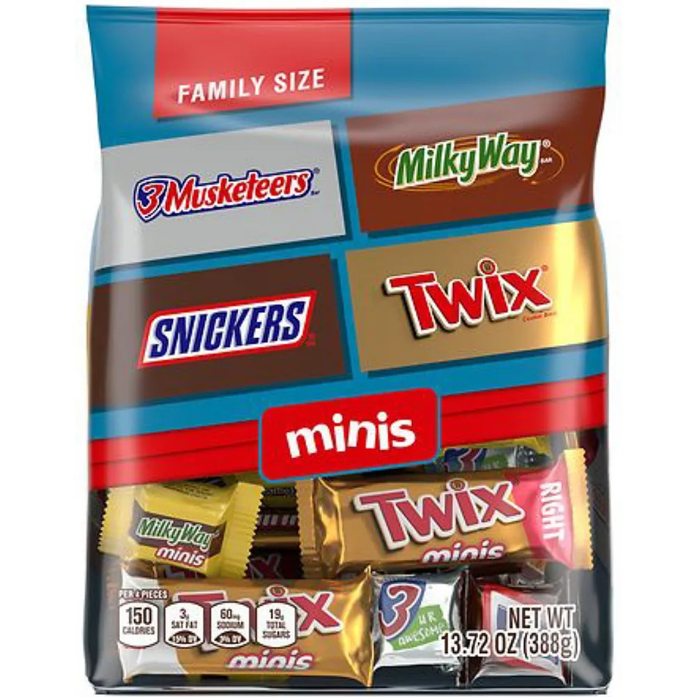 Snickers, Twix, Milky Way & More Variety Chocolate Candy Bar 50 Piece Bag