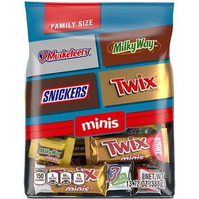 Snickers, Twix, Milky Way & More Variety Chocolate Candy Bar 50 Piece Bag