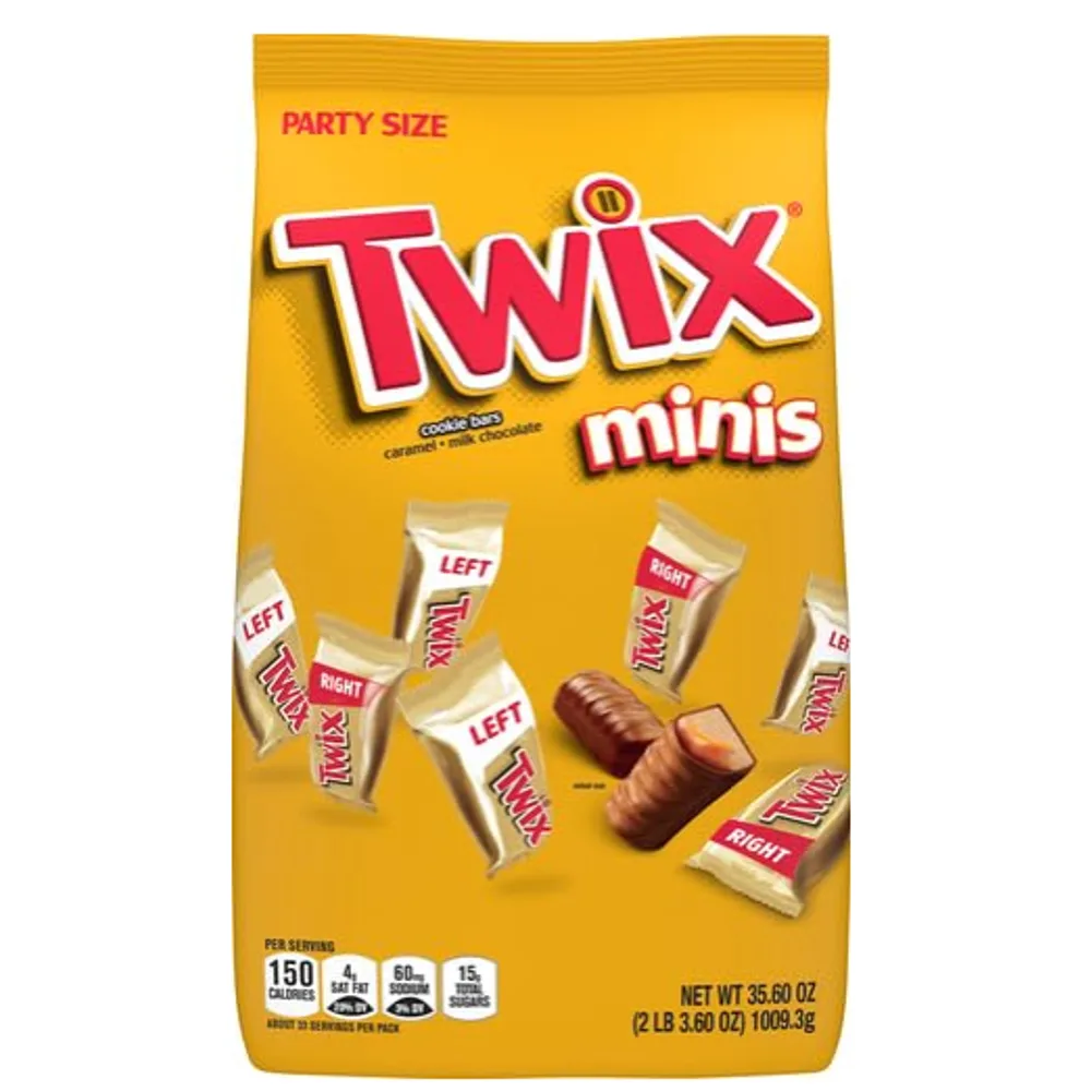 Twix Caramel Mini Chocolate Cookie Bars Candy