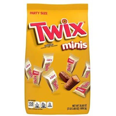 Twix Caramel Mini Chocolate Cookie Bars Candy