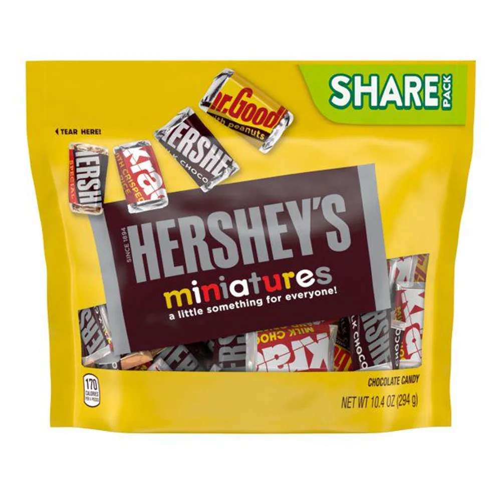 Hershey's Miniatures Assorted Chocolate Candy Bars Individually Wrapped