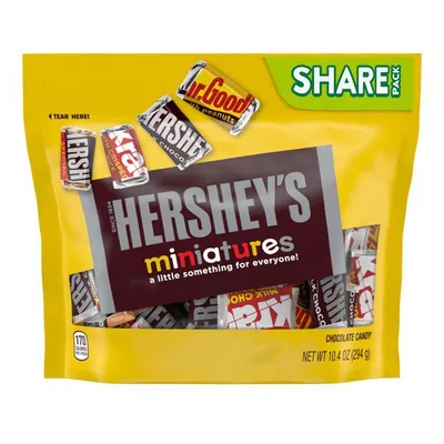 Hershey's Miniatures Assorted Chocolate Candy Bars Individually Wrapped