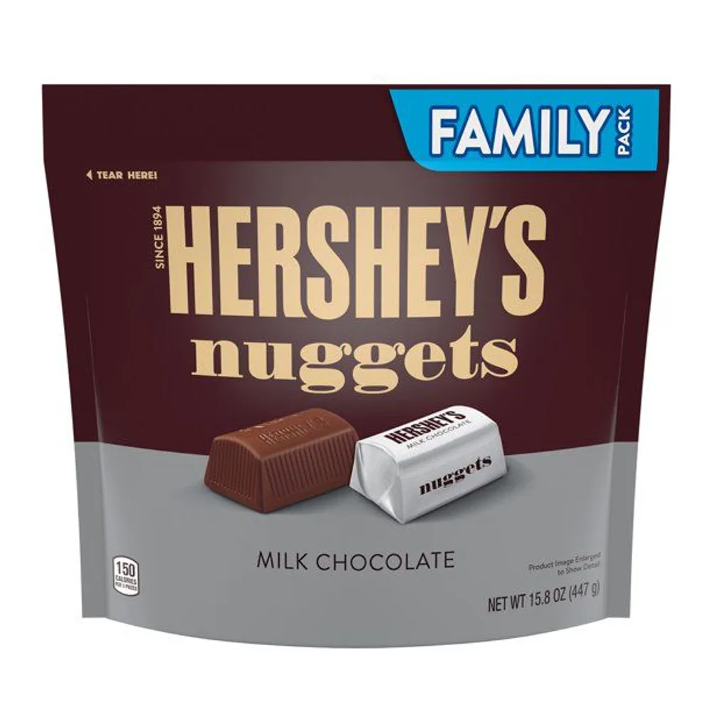 Hershey's Nuggets Milk Chocolate Candy, Family Pack