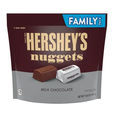 Hershey's Nuggets Milk Chocolate Candy, Family Pack