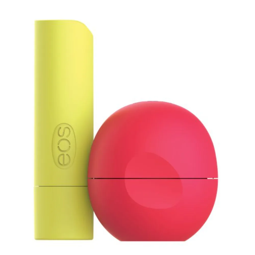 Eos Super Soft Shea Lip Balm Stick & Sphere - Pineapple Passionfruit and Coconut Milk
