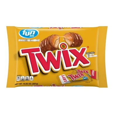 Twix Fun Size Caramel Chocolate Cookie Bar Candy